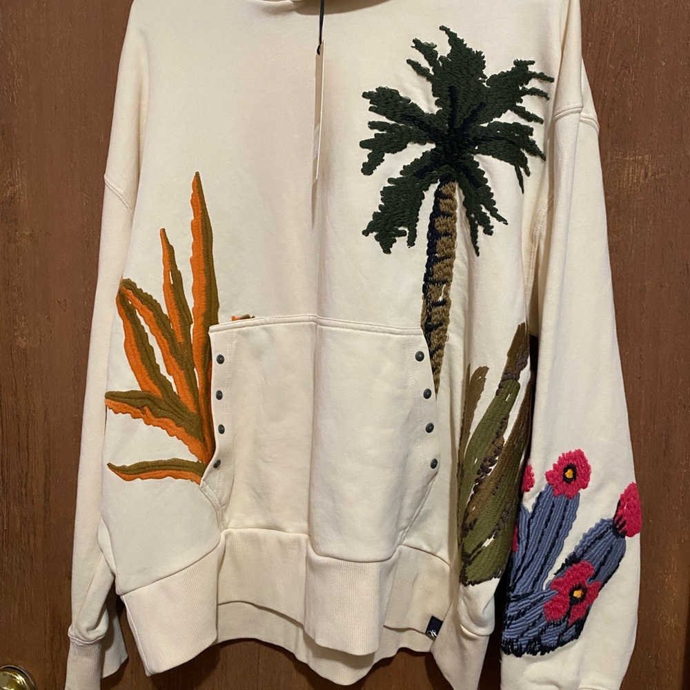 Scotch & Soda Cream Top with Cactus Embroidery